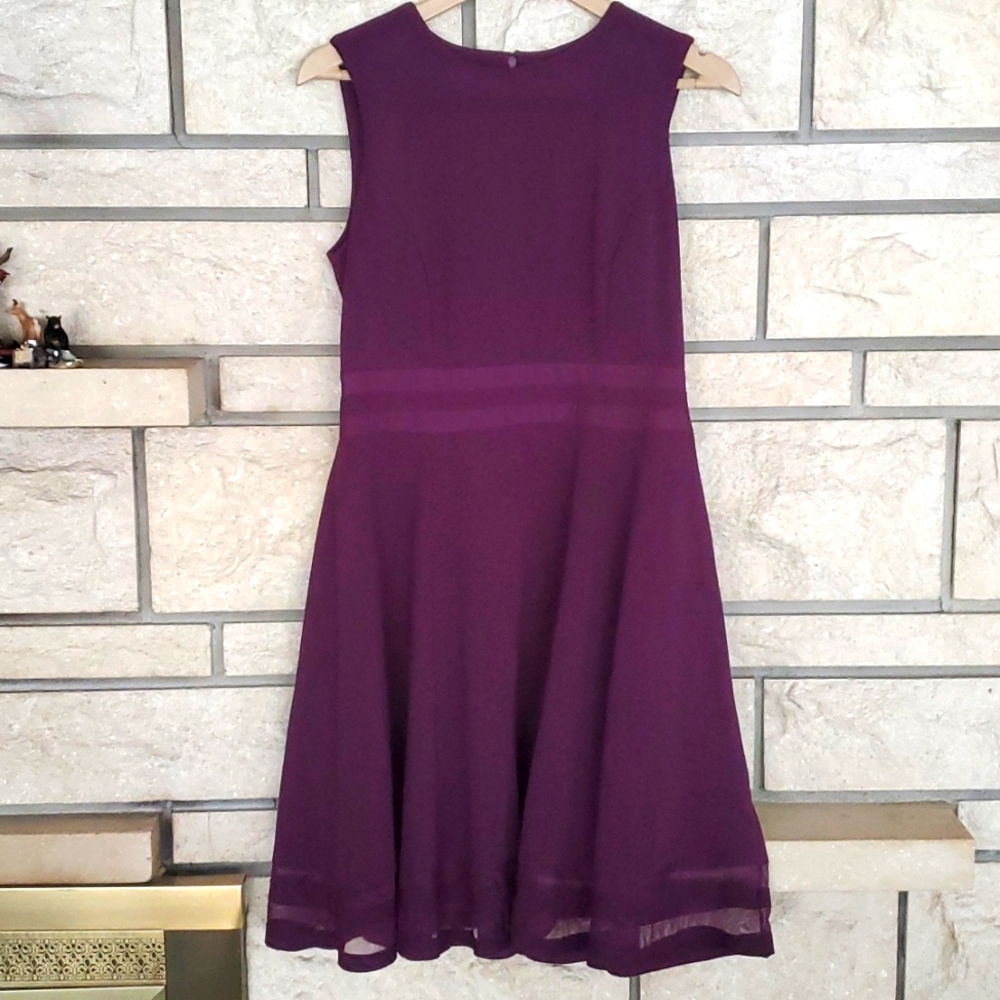 Sz 10 plum Calvin Klein dress
